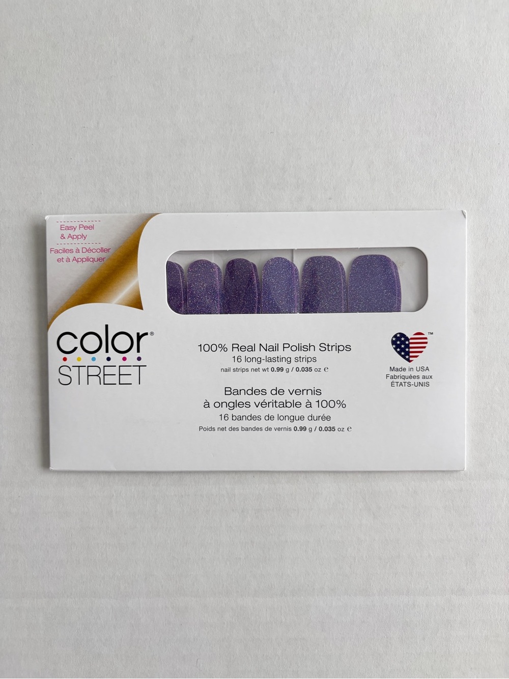 *Retired* Color Street: Glitter Days Ahead | Purple Sparkle Party Amethyst - Picture 3 of 14